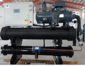 Semi-enclosed Screw-type Water Cooled Chiller , Industry Cooling Machine